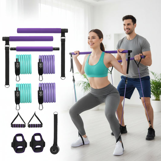 RYVORA Portable Pilates Bar | Full Body Resistance Training Kit