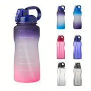 RYVORA 64 oz Motivational Water Bottle | Time Marker & Straw