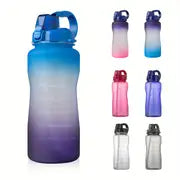 RYVORA 64 oz Motivational Water Bottle | Time Marker & Straw